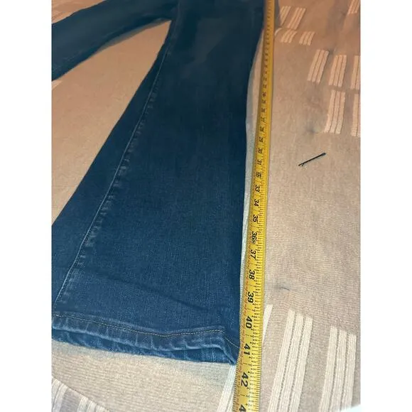 Lovervet by Vervet Mid rise dark wash relaxed boot jeans stretch denim size 25/7