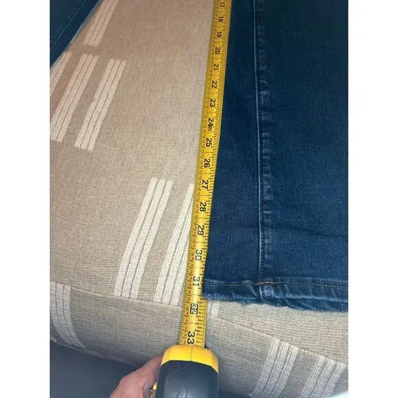 Lovervet by Vervet Mid rise dark wash relaxed boot jeans stretch denim size 25/7