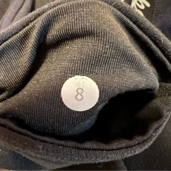 Lululemon Reversible Women’s Vintage Bike Shorts old school black white 8