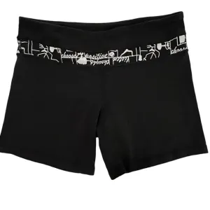 Lululemon Reversible Women’s Vintage Bike Shorts old school black white 8