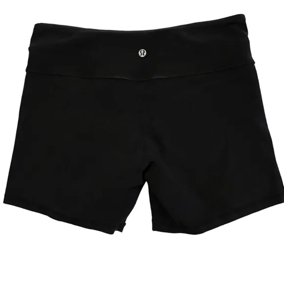 Lululemon Reversible Women’s Vintage Bike Shorts old school black white 8