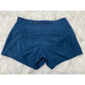 Lululemon Run Times Short II 4&quot; Night Tide Size 4 Teal