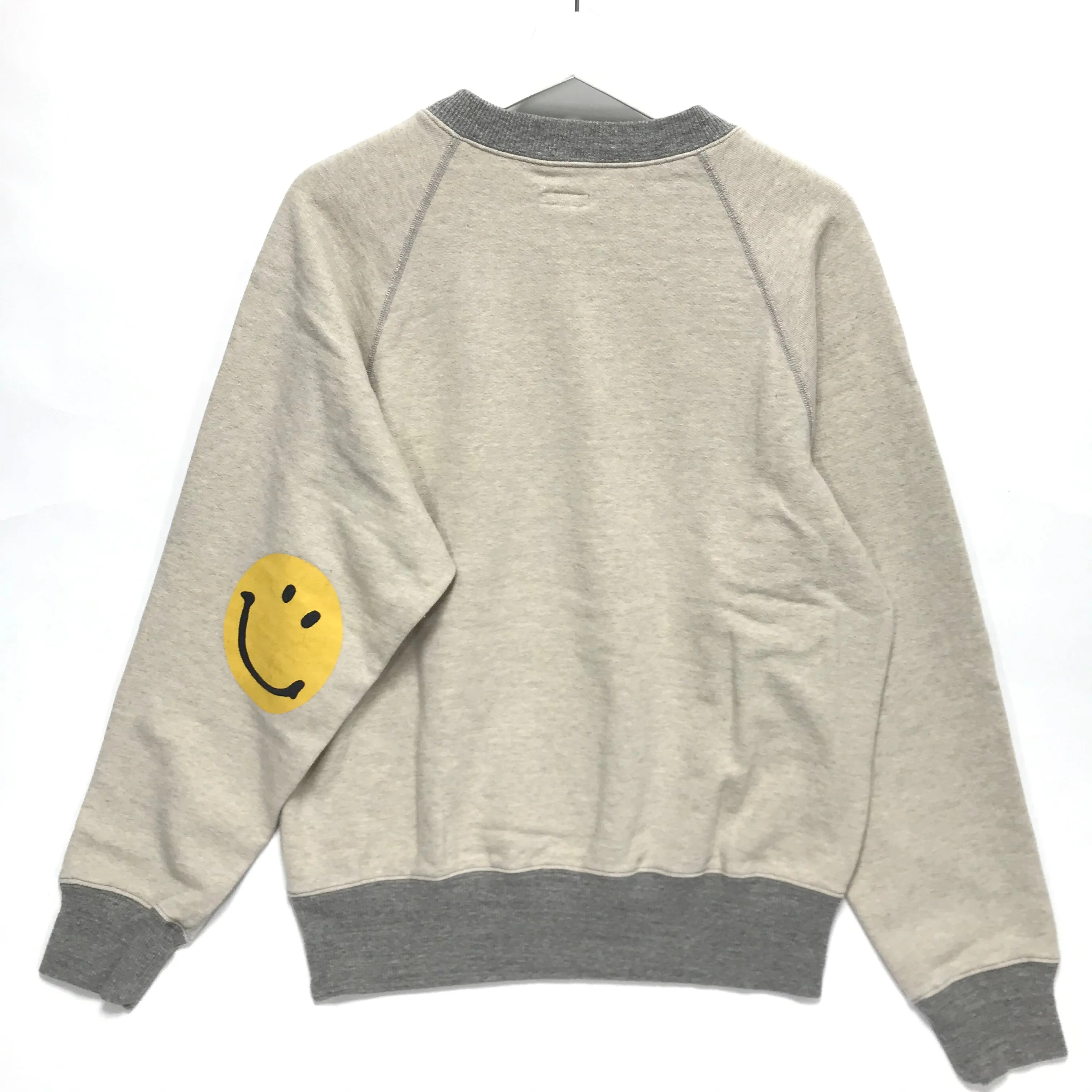 [M] Kapital Beethoven Moonlight Smiley Crewneck Sweatshirt Beige