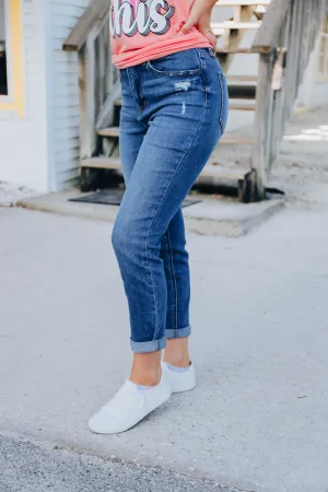 Mae Roll Up Mom Jeans