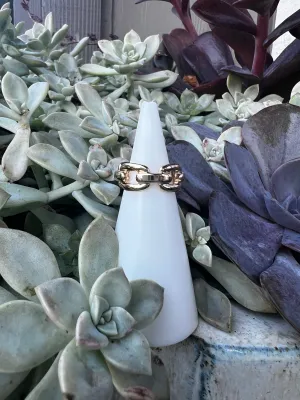 Majesty Oversized Link Chain Ring