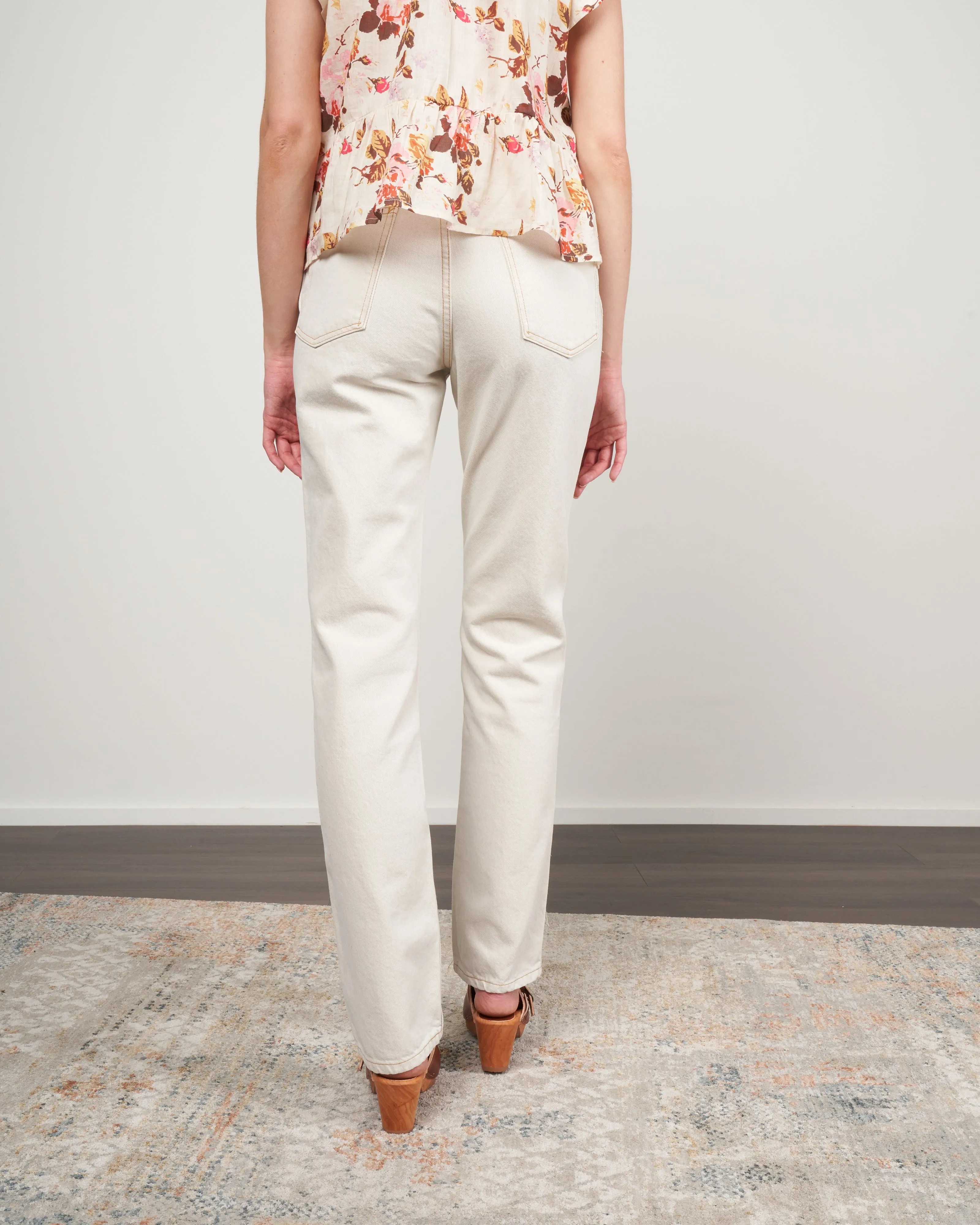 marcel jean - tile white denim
