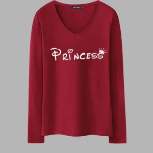 MAROON LADIES PRINTED T SHIRT
