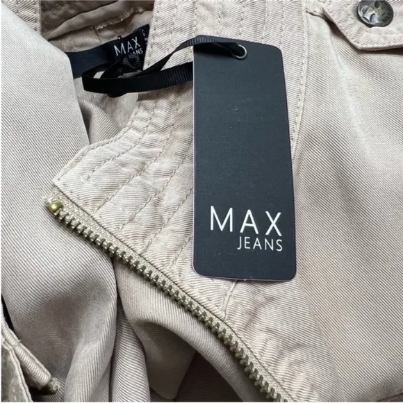 Max Jeans Tan Utility Jacket Size XS