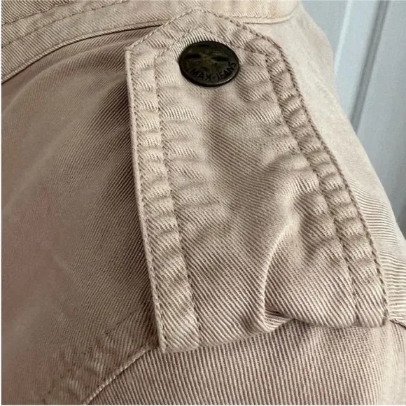 Max Jeans Tan Utility Jacket Size XS
