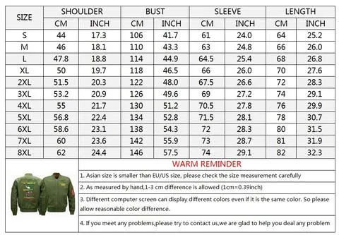 Max To 8XL Battle Embroidery Thin Pilot Jacket