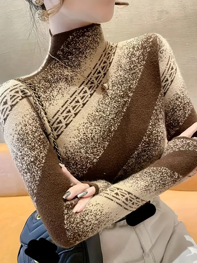 Mayla - elegant striped knit sweater
