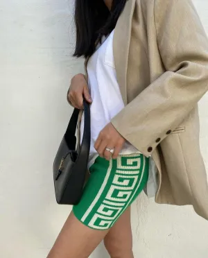 Maze Knit Short Green