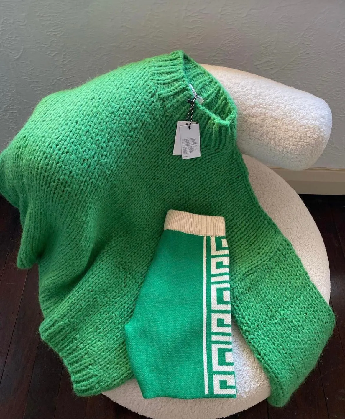 Maze Knit Short Green