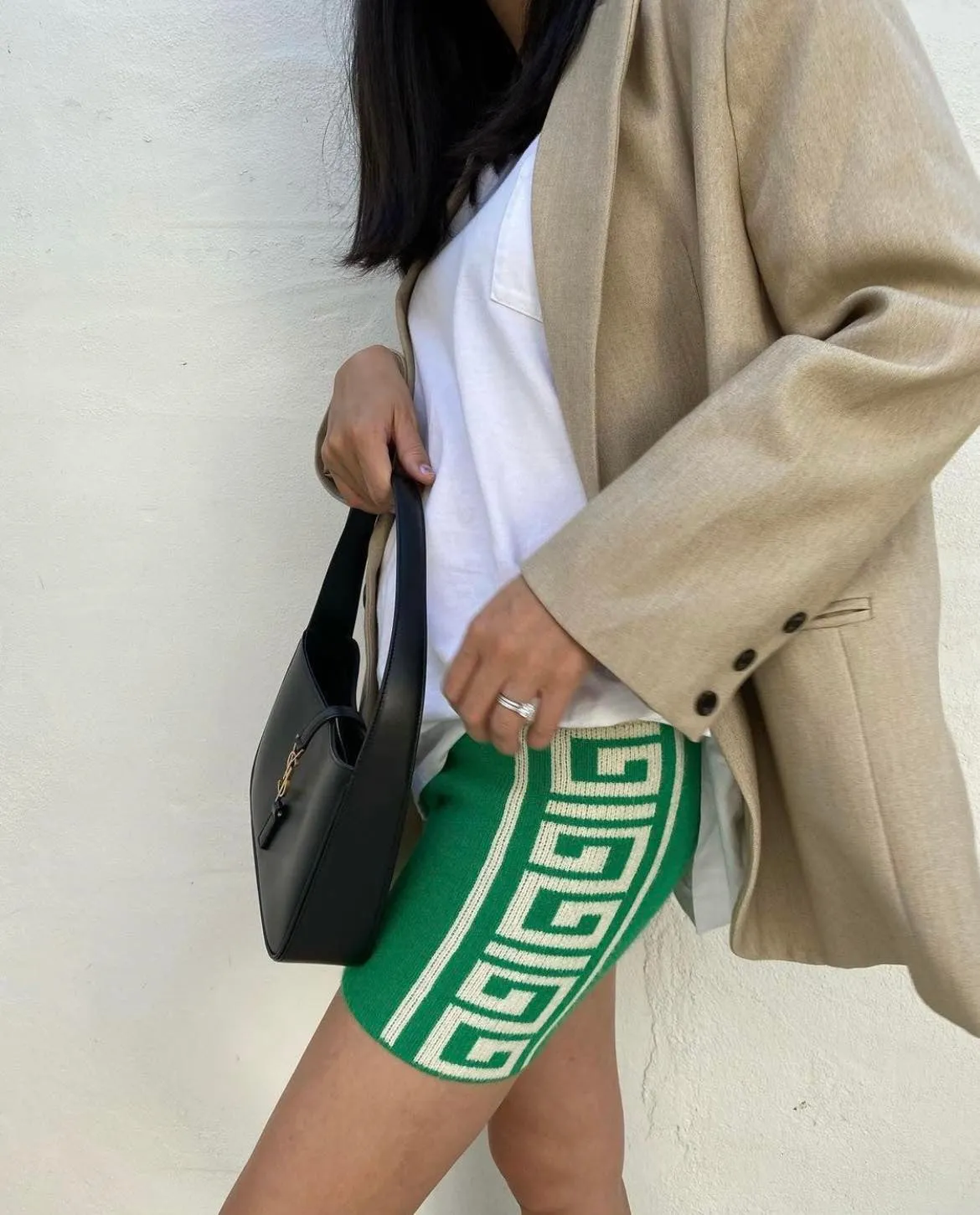 Maze Knit Short Green