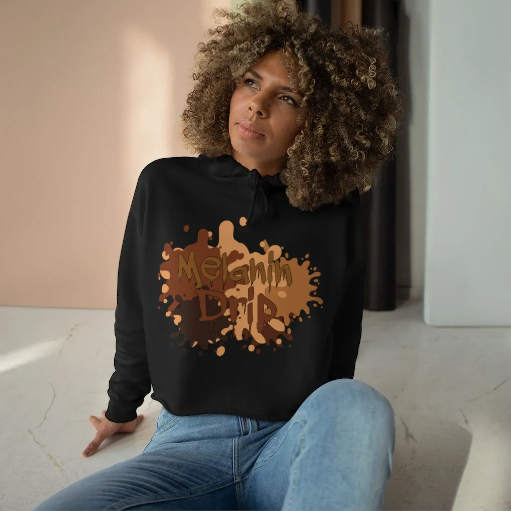 Melanin Drip Crop Hoodie