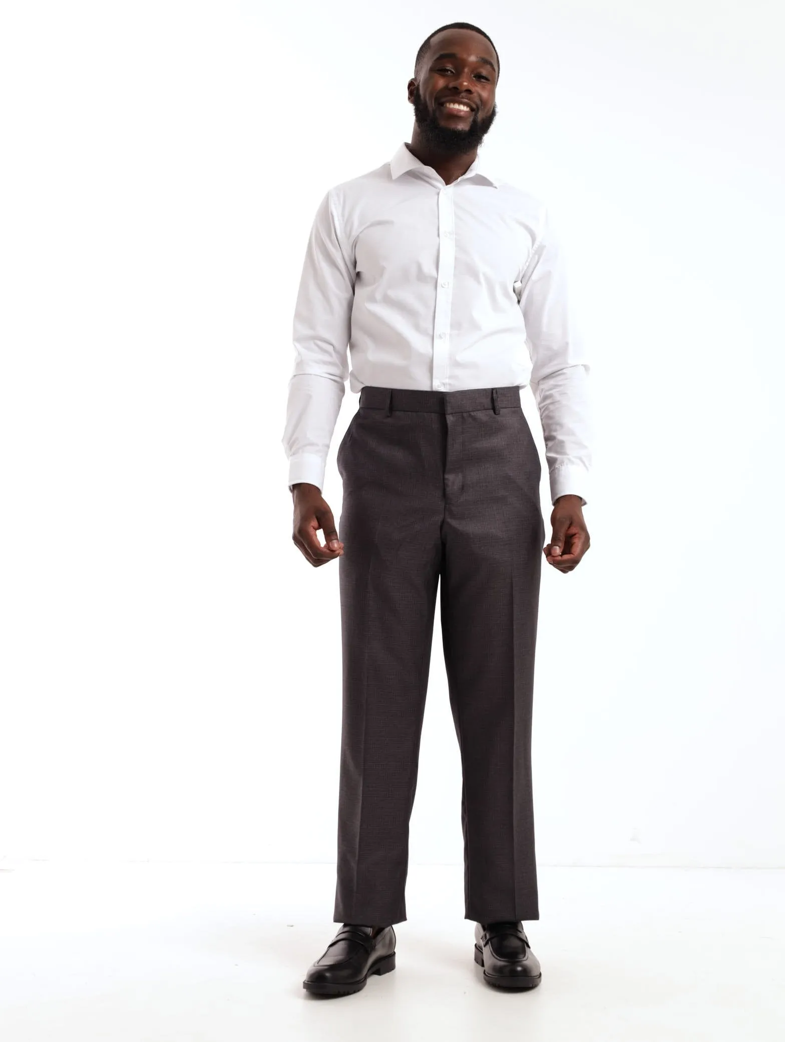 Men's Classic Twill Trouser - Charcoal