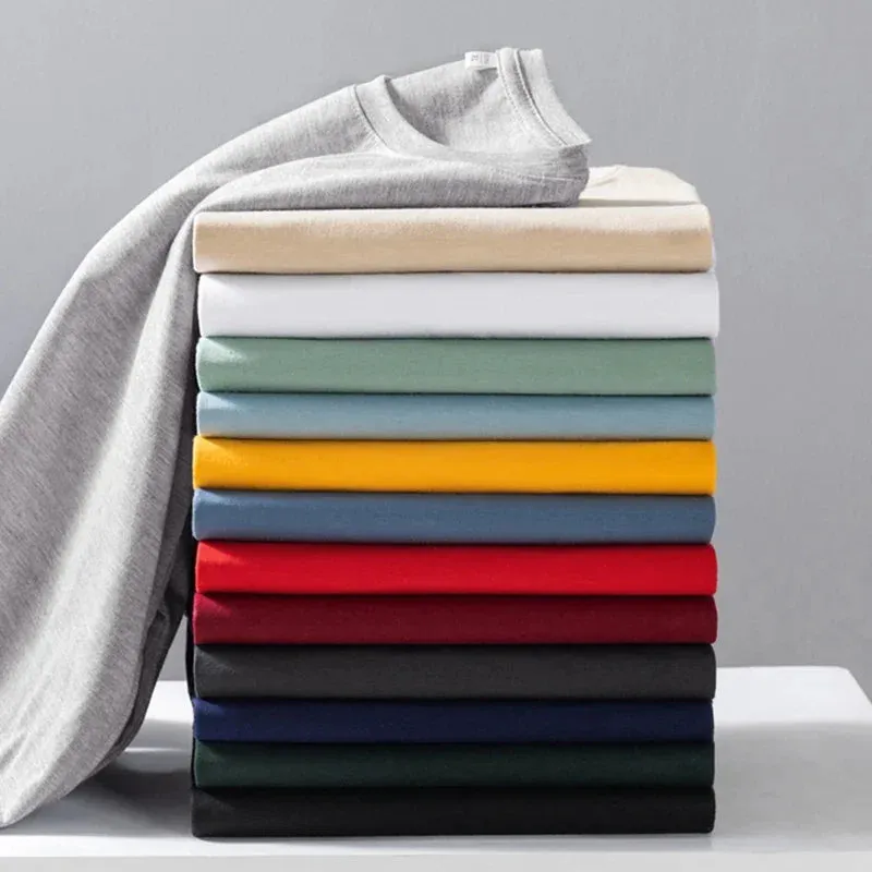 Men's Long Sleeve Shirt Simple and Fashionable Versatile Round Neck