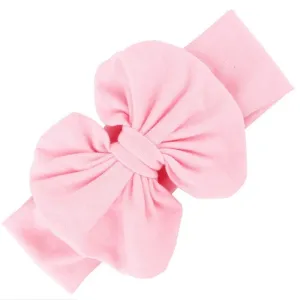 Messy Bow Headband Light Pink Bow Headwrap