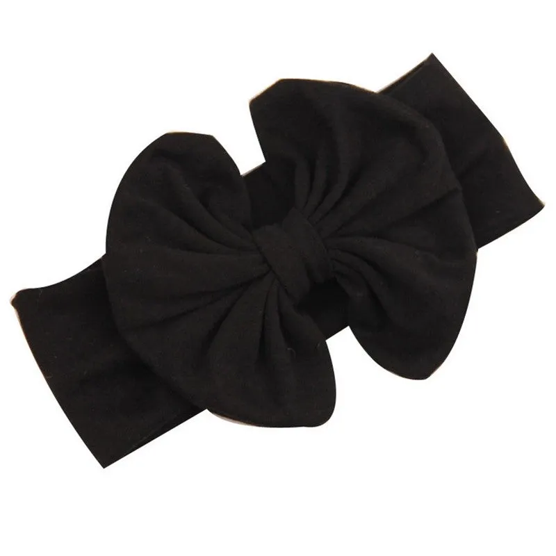 Messy Bow Headband Light Pink Bow Headwrap
