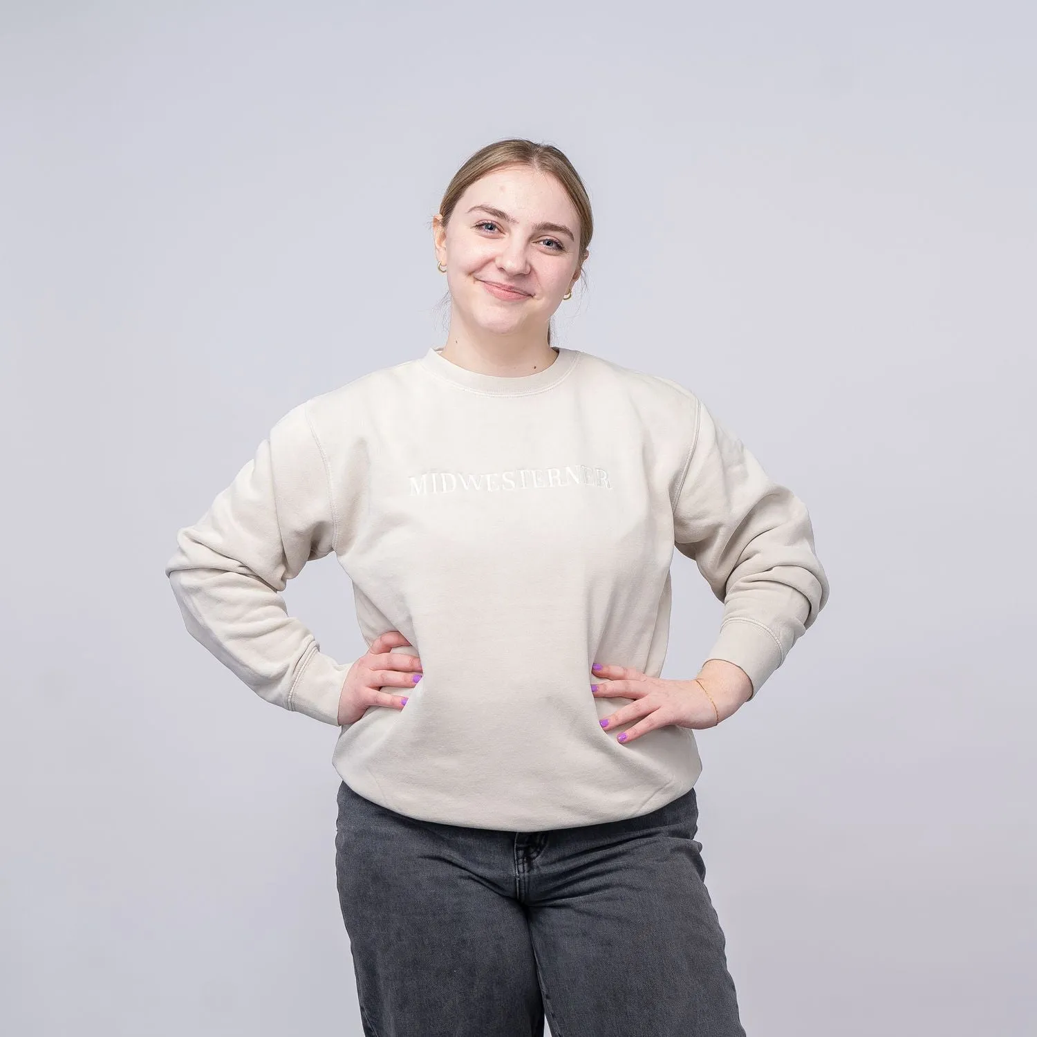 Midwesterner Limited Edition Embroidered Ivory Sweatshirt (Discontinued)