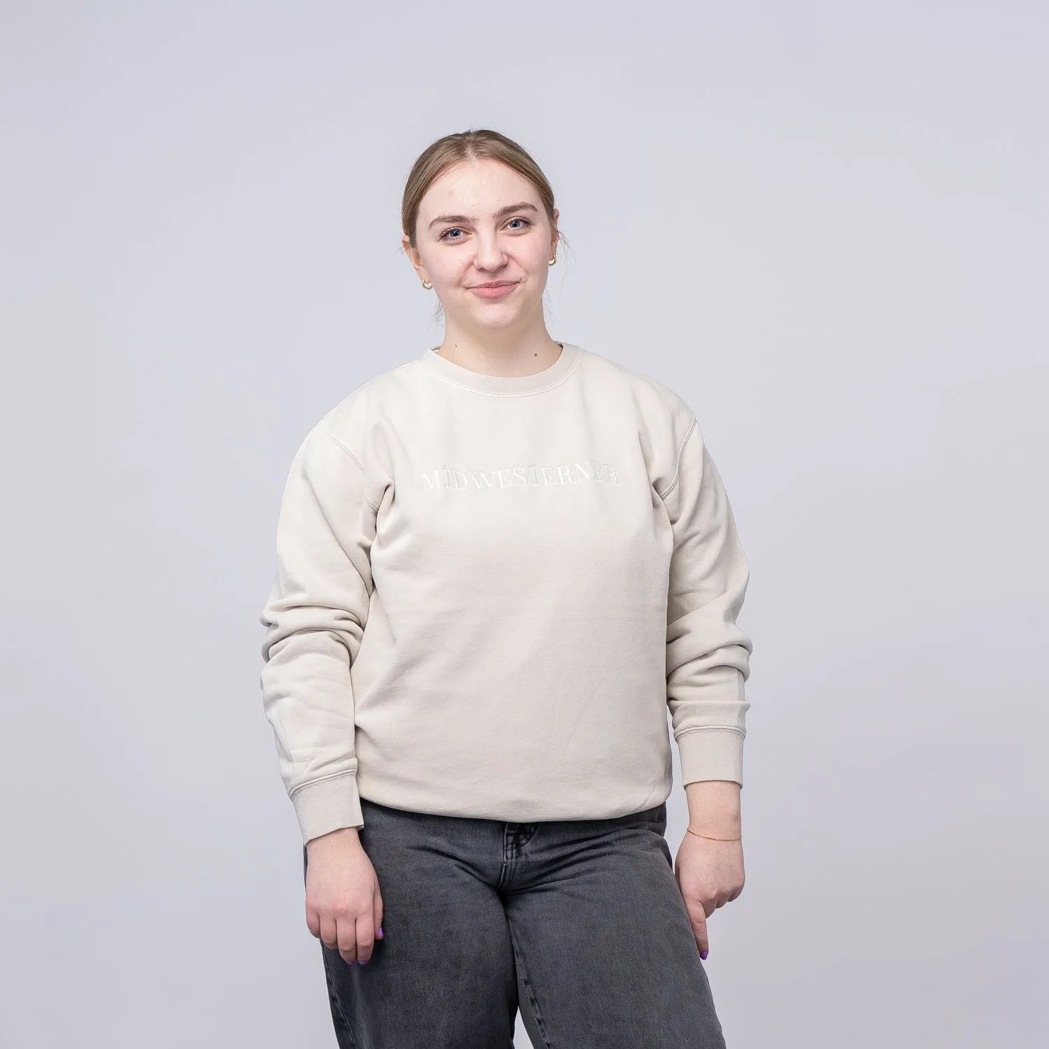Midwesterner Limited Edition Embroidered Ivory Sweatshirt (Discontinued)