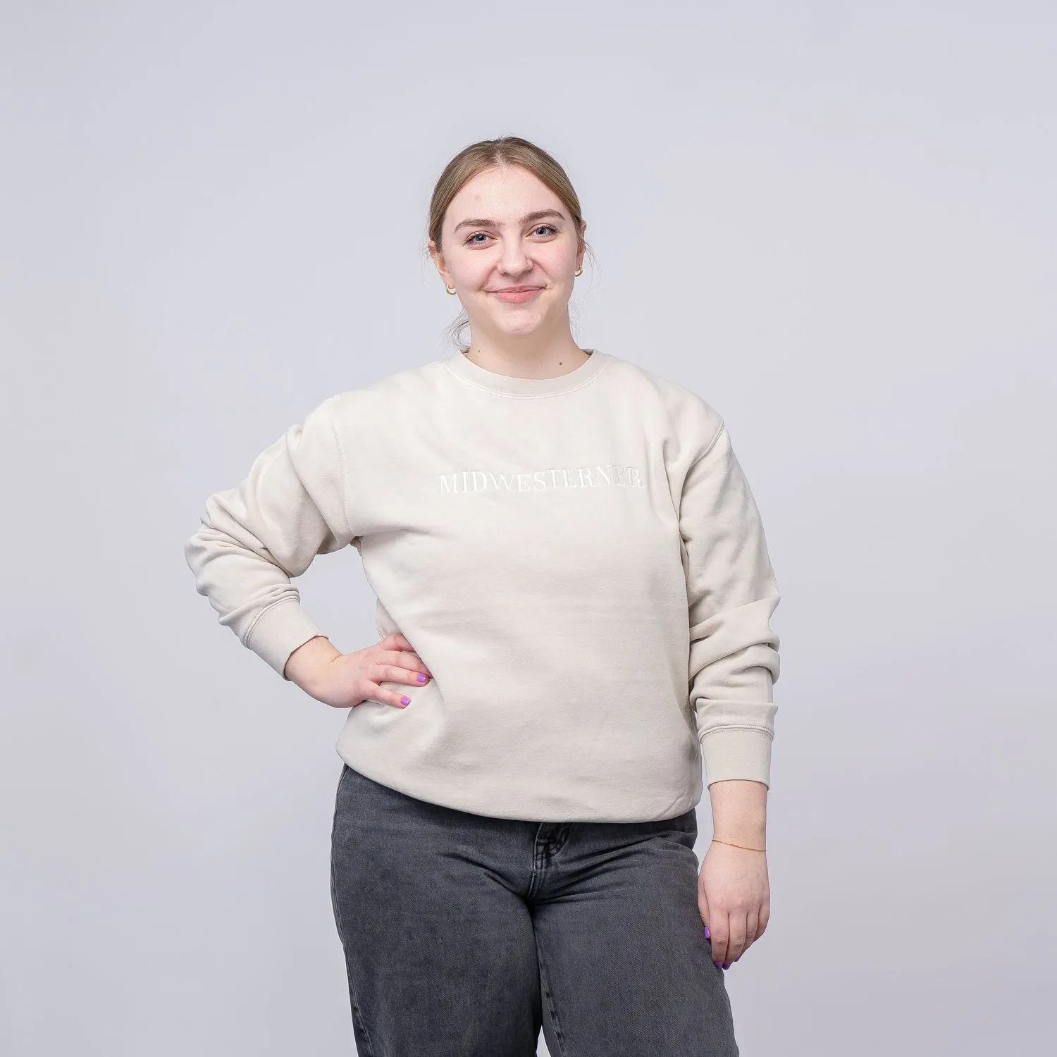Midwesterner Limited Edition Embroidered Ivory Sweatshirt (Discontinued)