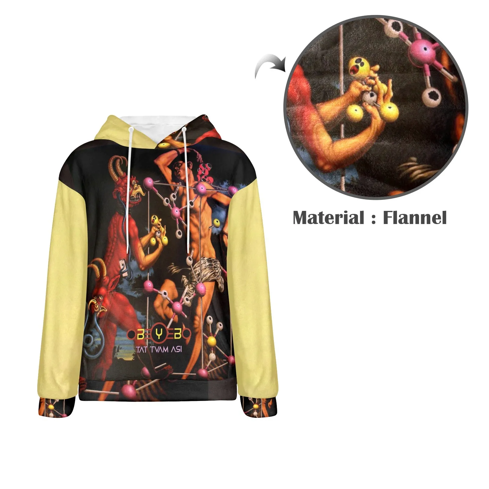 Molecular Martyrdom Men's Flannel Hoodie