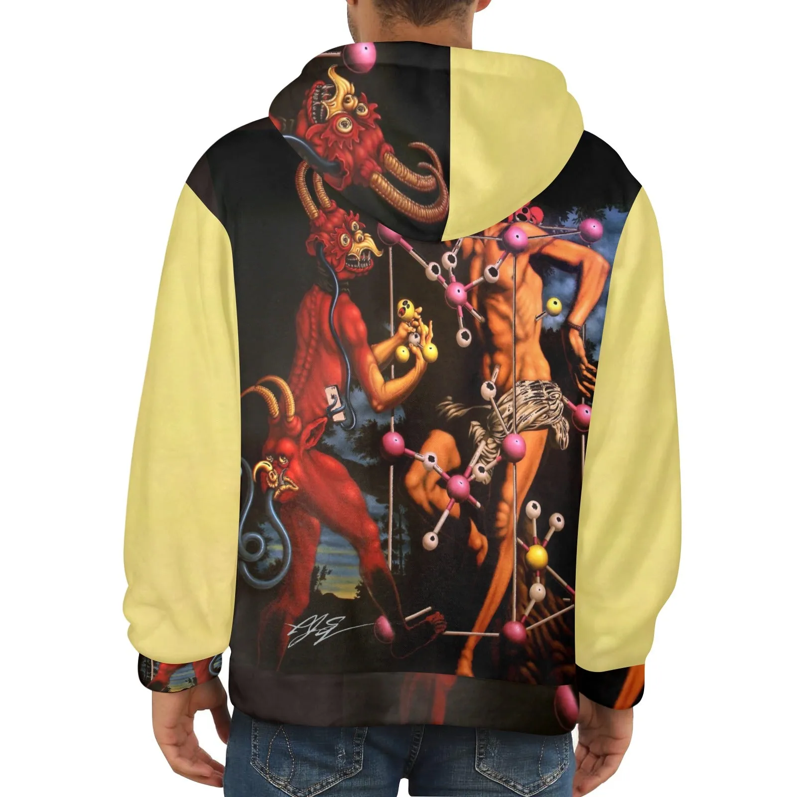 Molecular Martyrdom Men's Flannel Hoodie