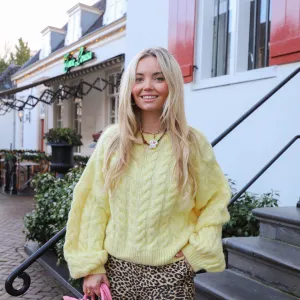 Molly knit geel