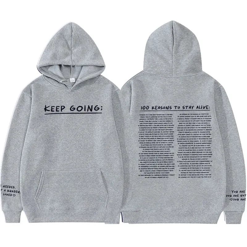 Moritz | 100 reasons to stay alive Hoodie (keep going)