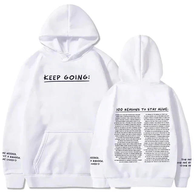 Moritz | 100 reasons to stay alive Hoodie (keep going)
