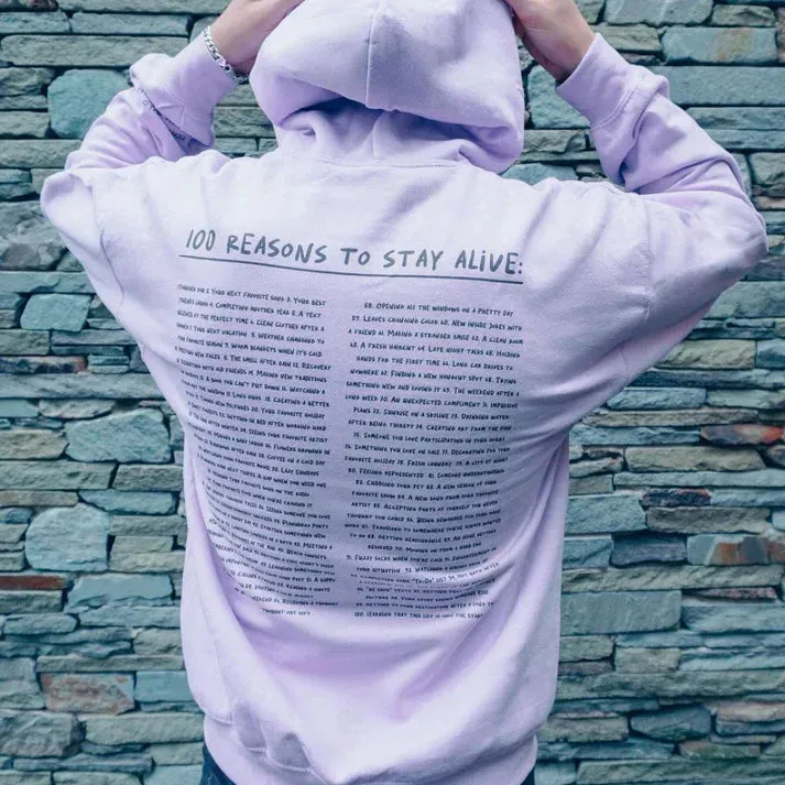 Moritz | 100 reasons to stay alive Hoodie (keep going)