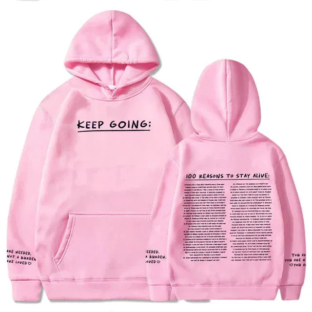 Moritz | 100 reasons to stay alive Hoodie (keep going)