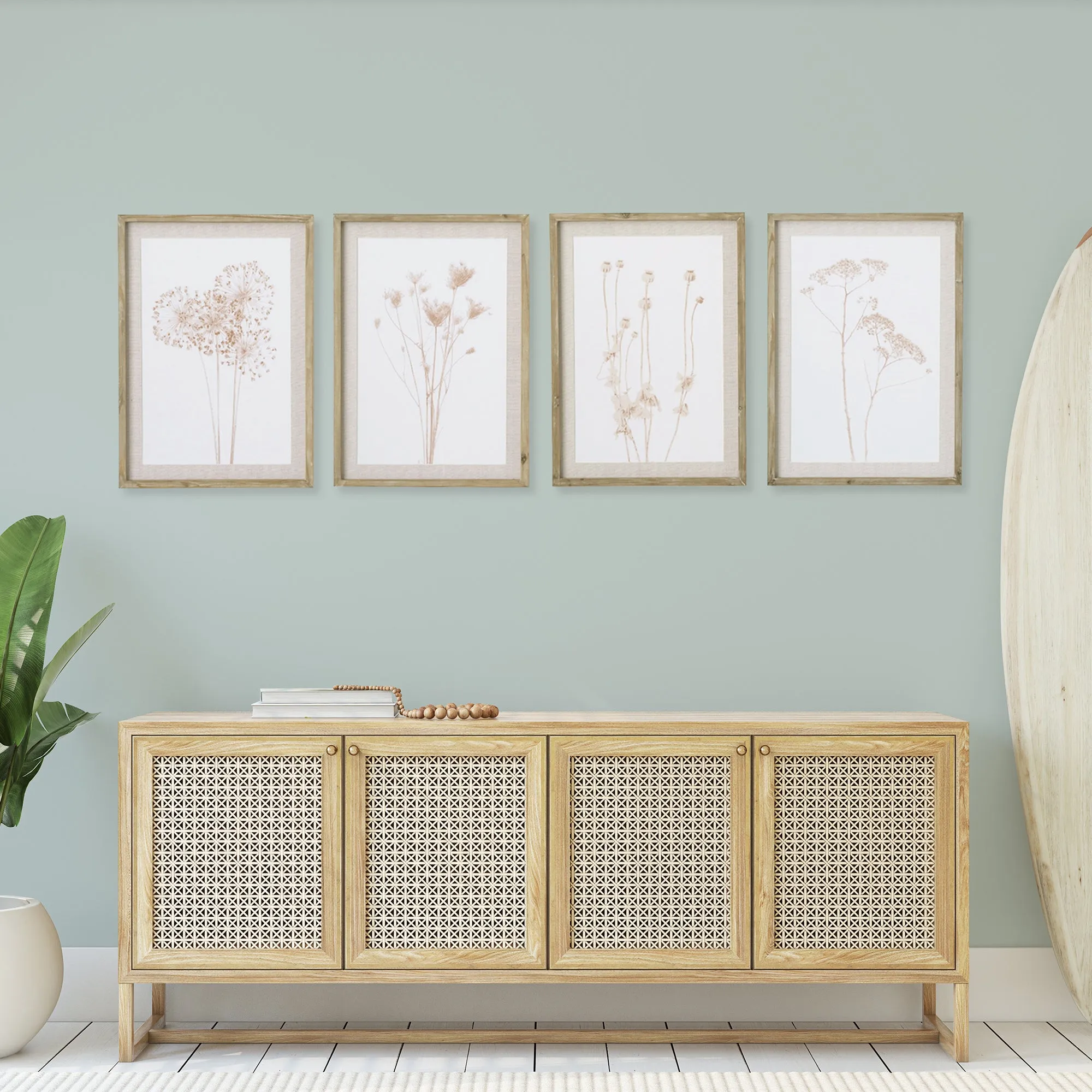 NAPA Home & Garden, STYLIZED BOTANICAL PRINTS, SET OF 4,N2NH21