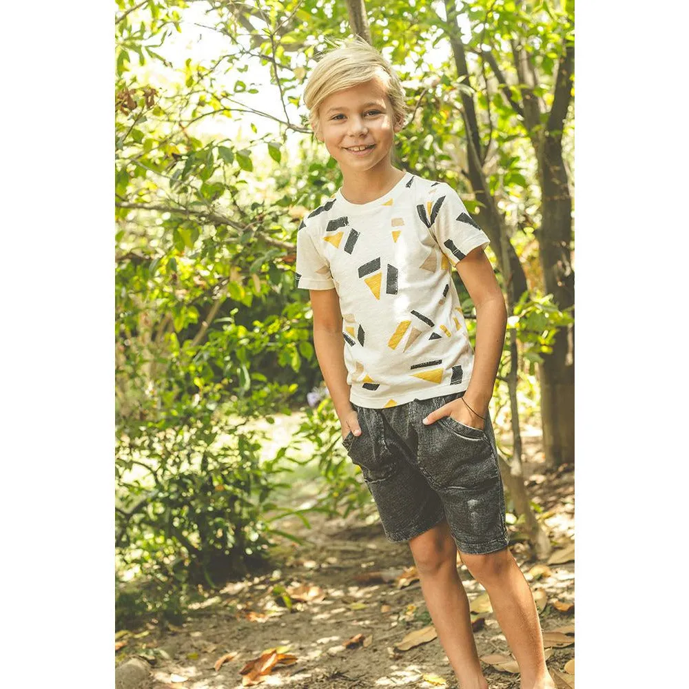 Neal-Vintage dyed shorts | Navy