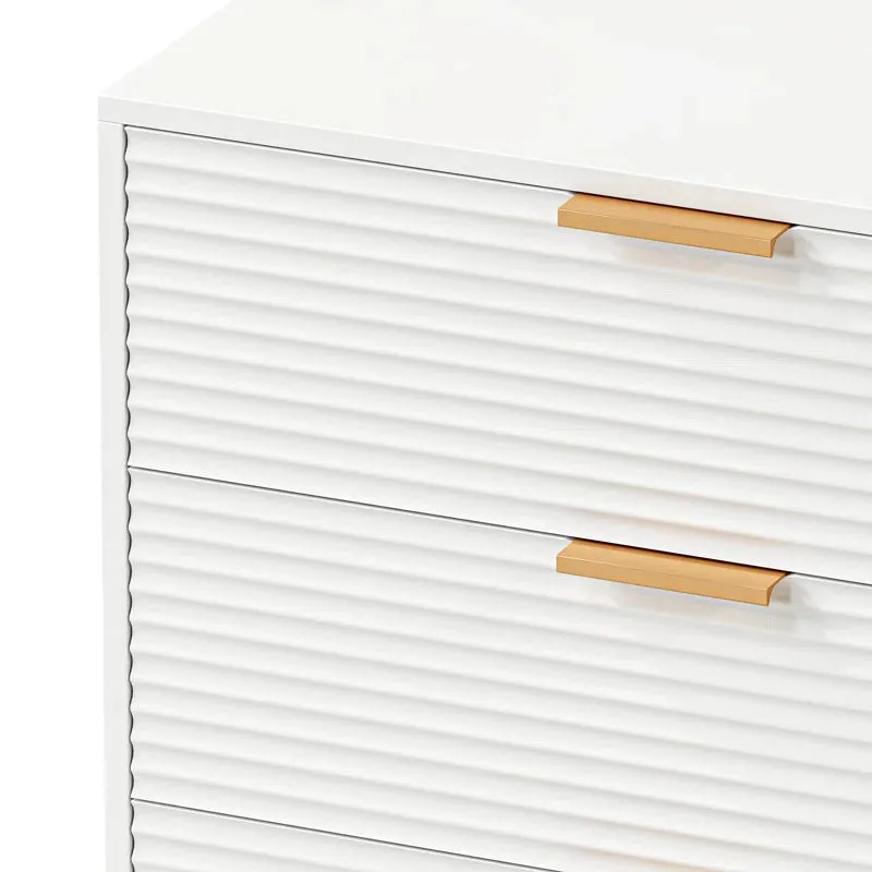 NEW ASSEMBLED Retails $440, Etta Avenue Adele 42.5" W 6-Drawer White Double Dresser, Lingerie Chest