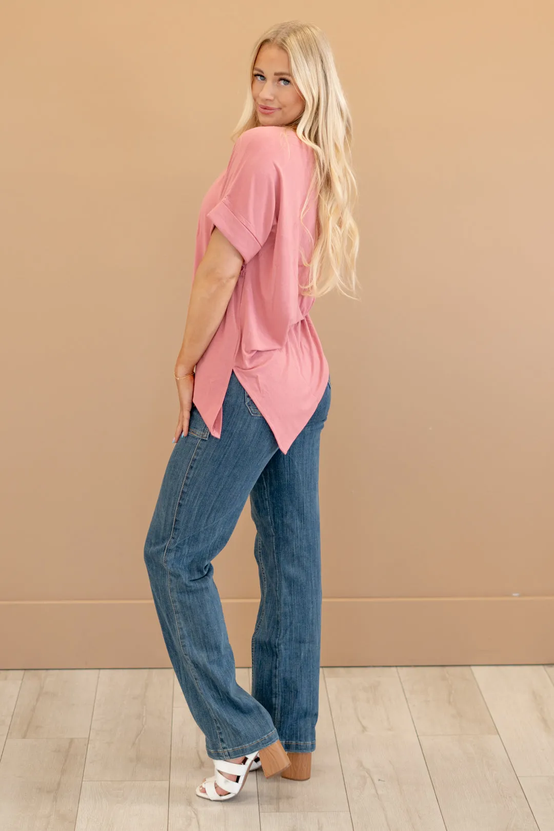 Next Gen High Rise Elastic Waist Band Straight