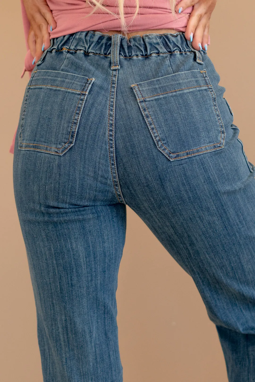 Next Gen High Rise Elastic Waist Band Straight