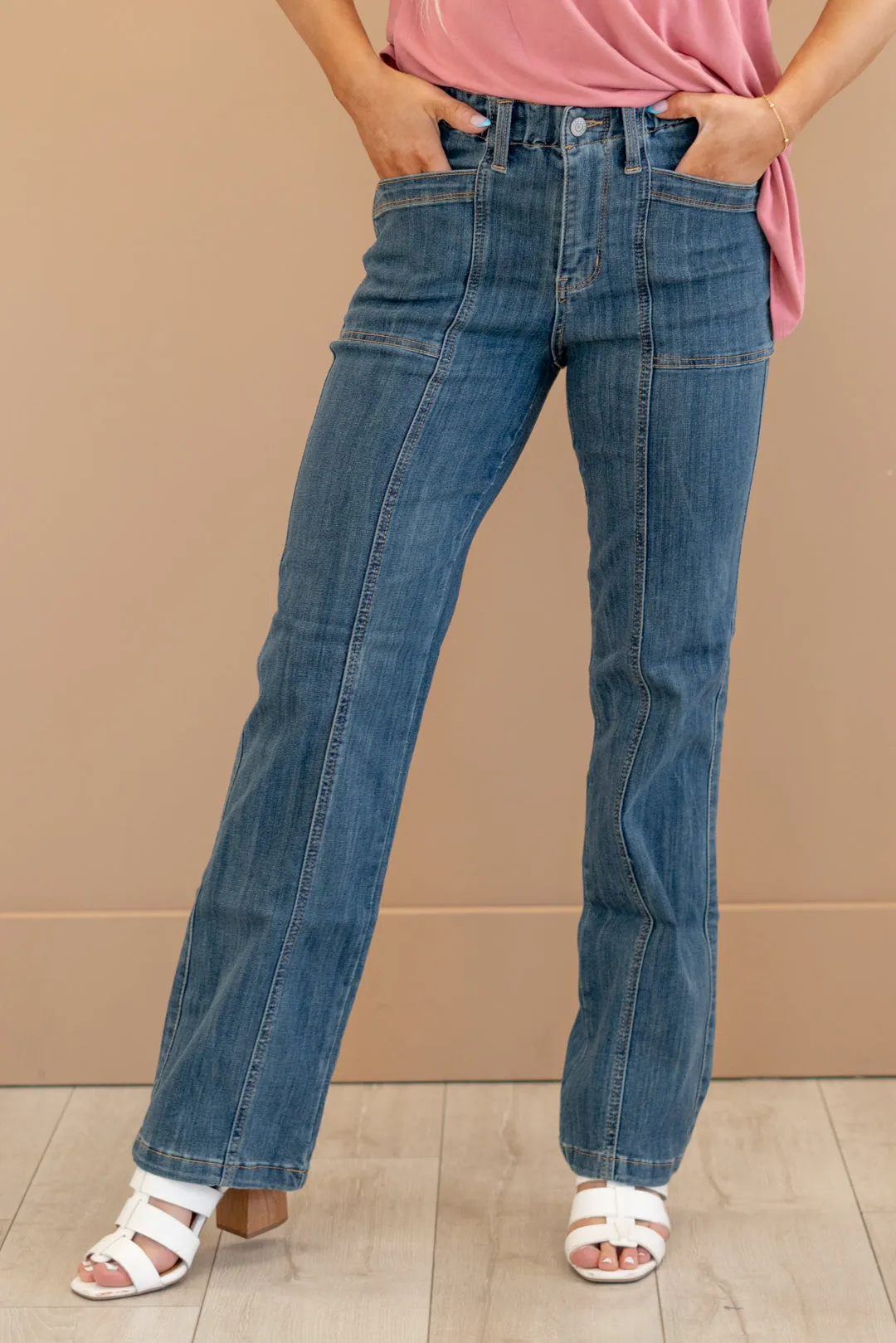 Next Gen High Rise Elastic Waist Band Straight