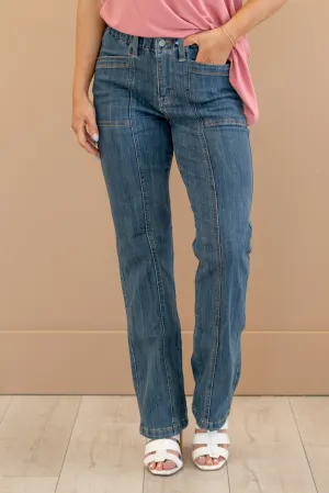 Next Gen High Rise Elastic Waist Band Straight