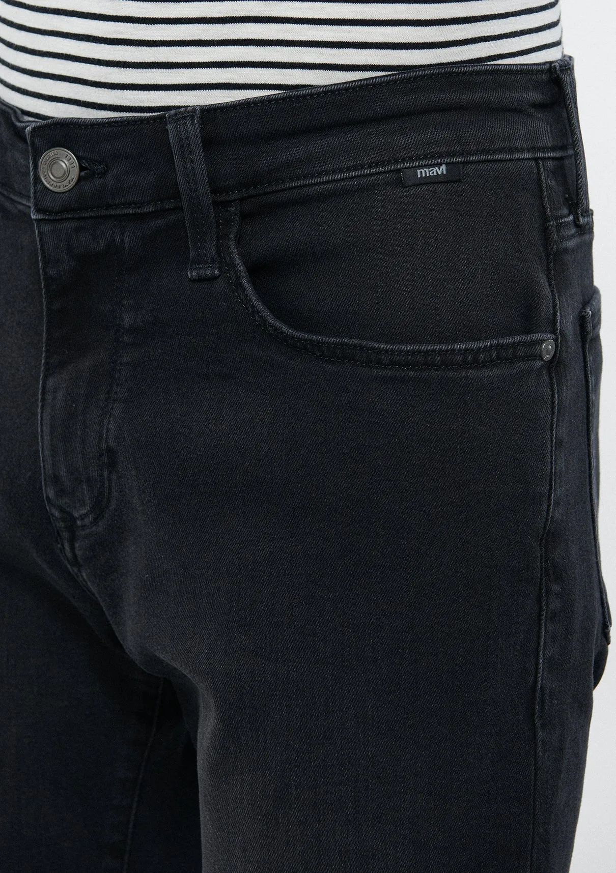 Nicholas Dark Smoke Mavi Black Jean Shorts