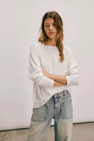 Nina Long-Sleeve Tee - Ivory