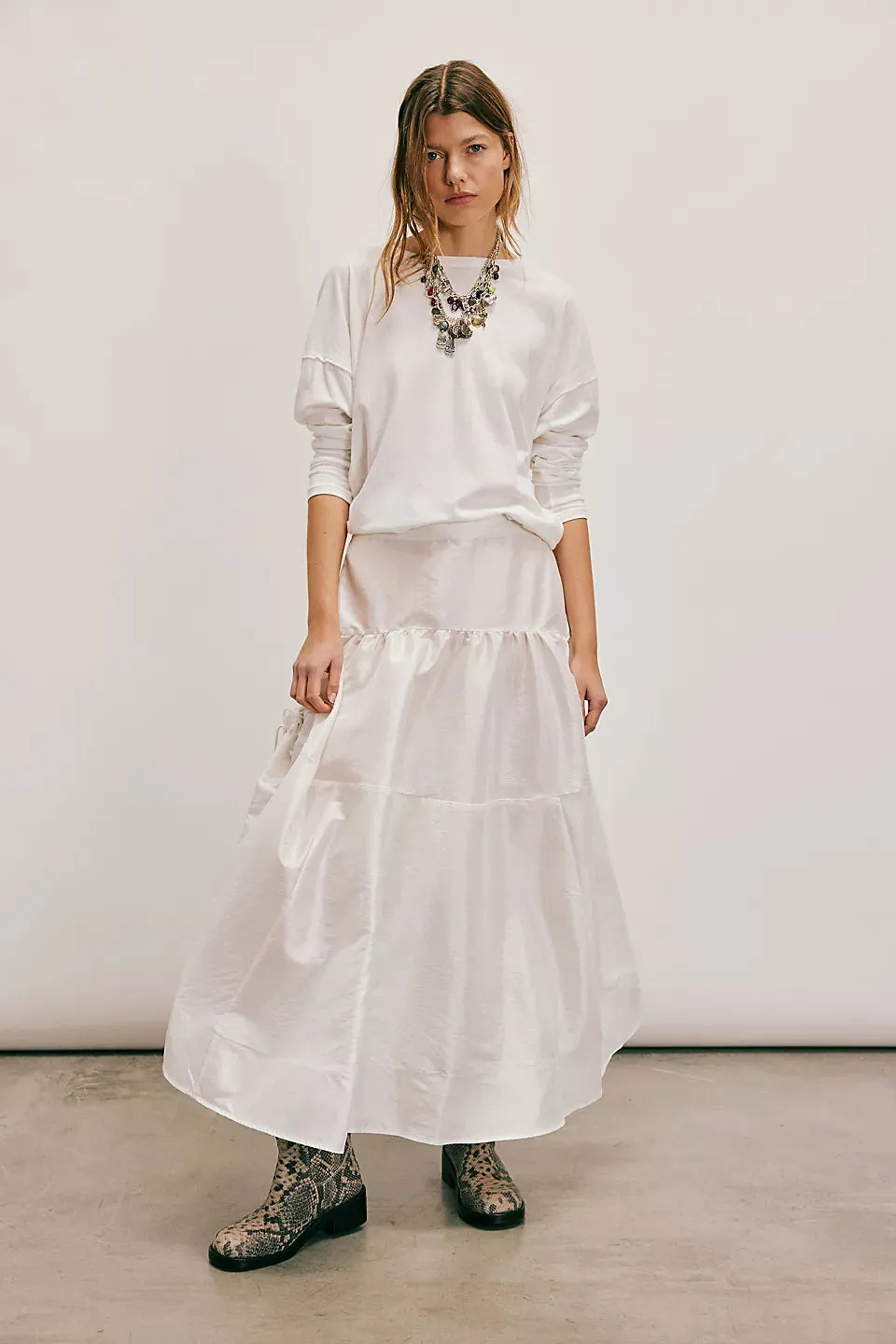 Nina Long-Sleeve Tee - Ivory