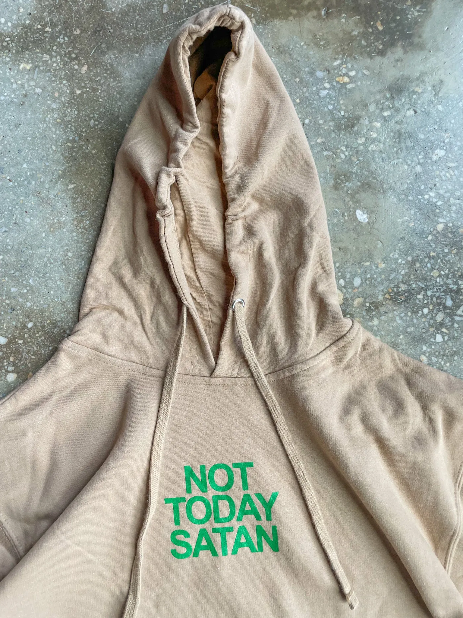 Not Today Satan Adult Box Hoodie