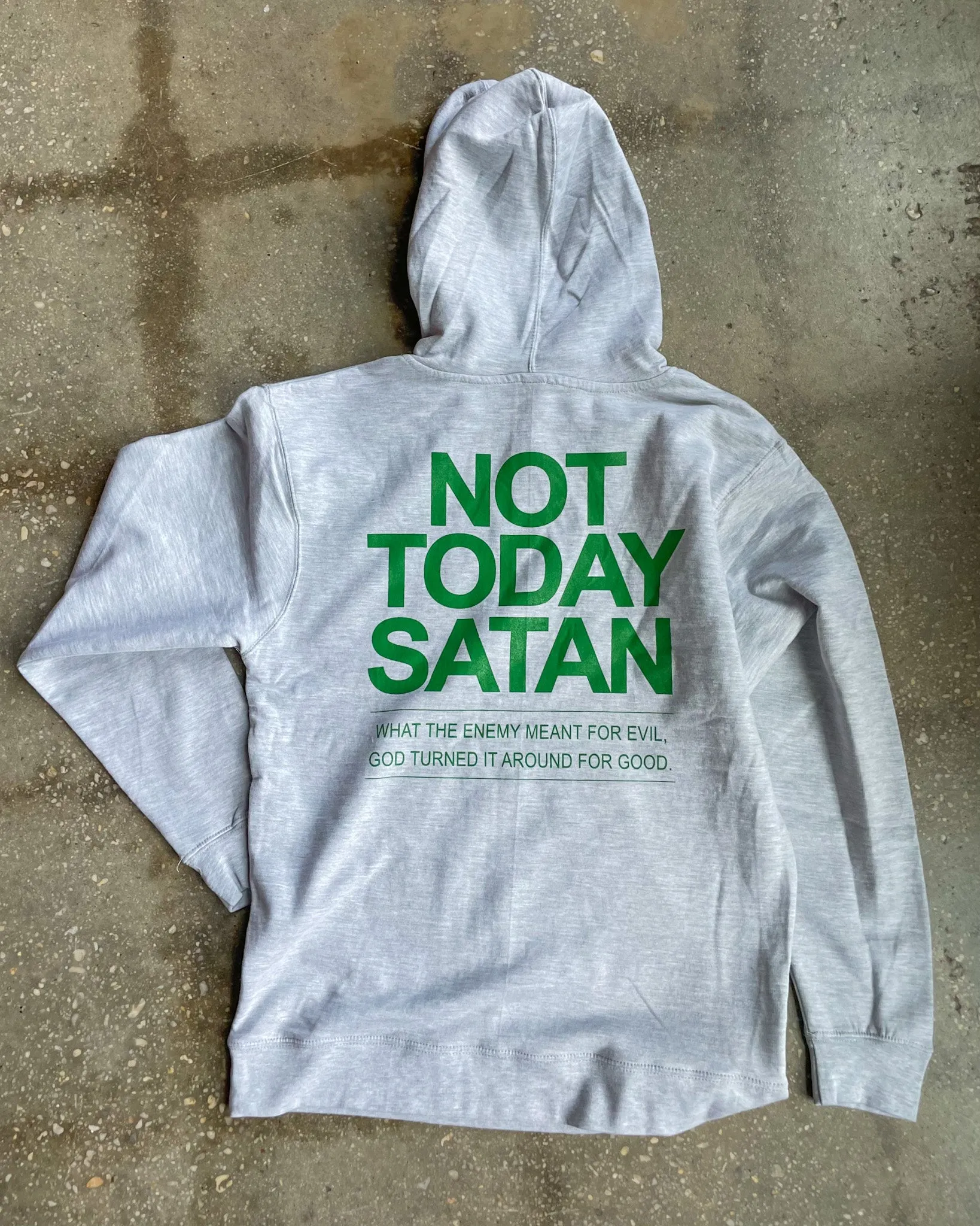 Not Today Satan Adult Box Hoodie
