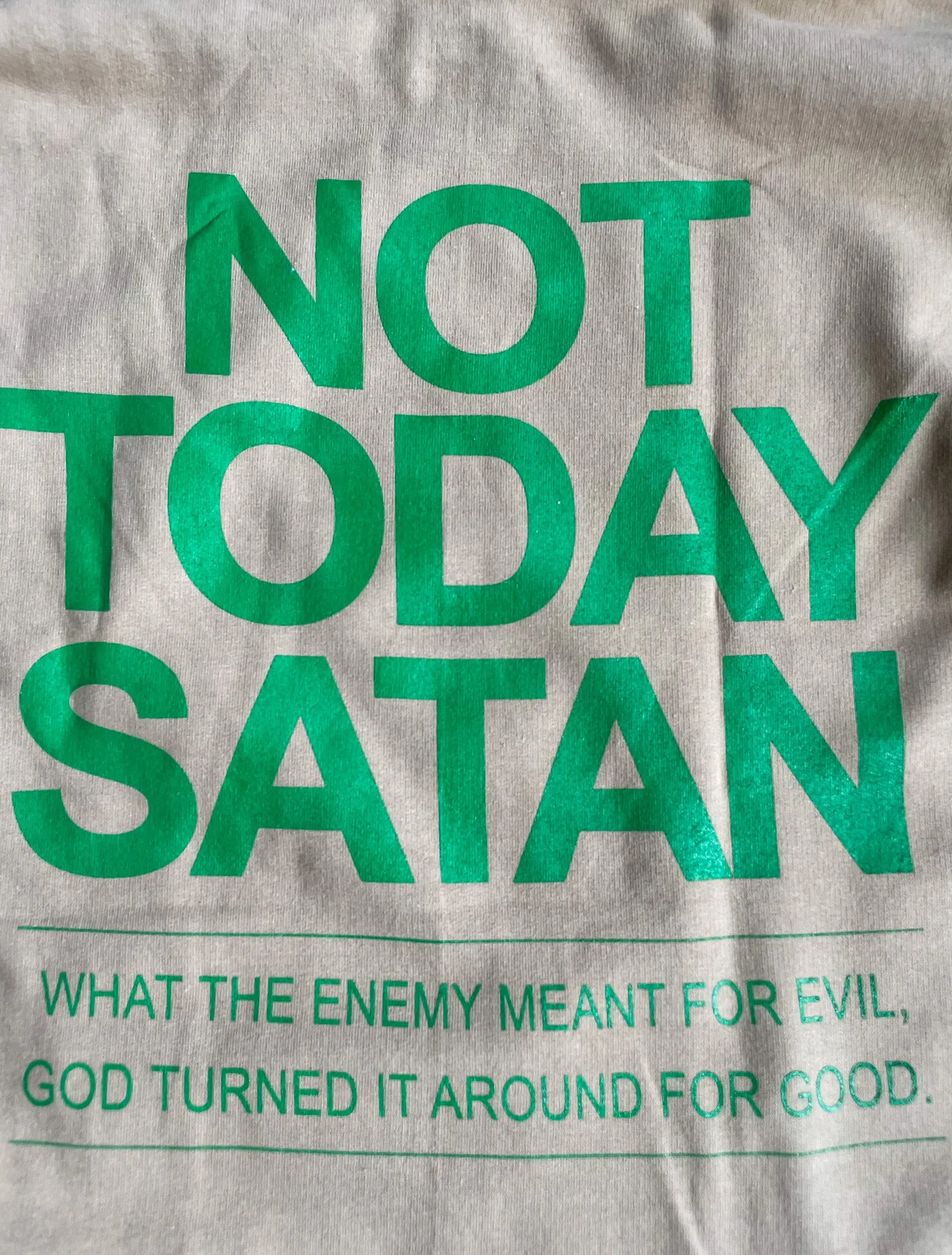 Not Today Satan Adult Box Hoodie