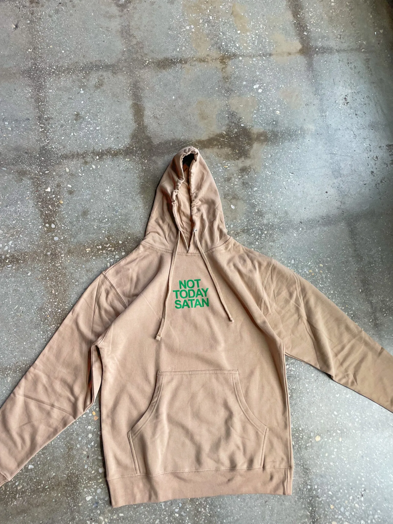 Not Today Satan Adult Box Hoodie