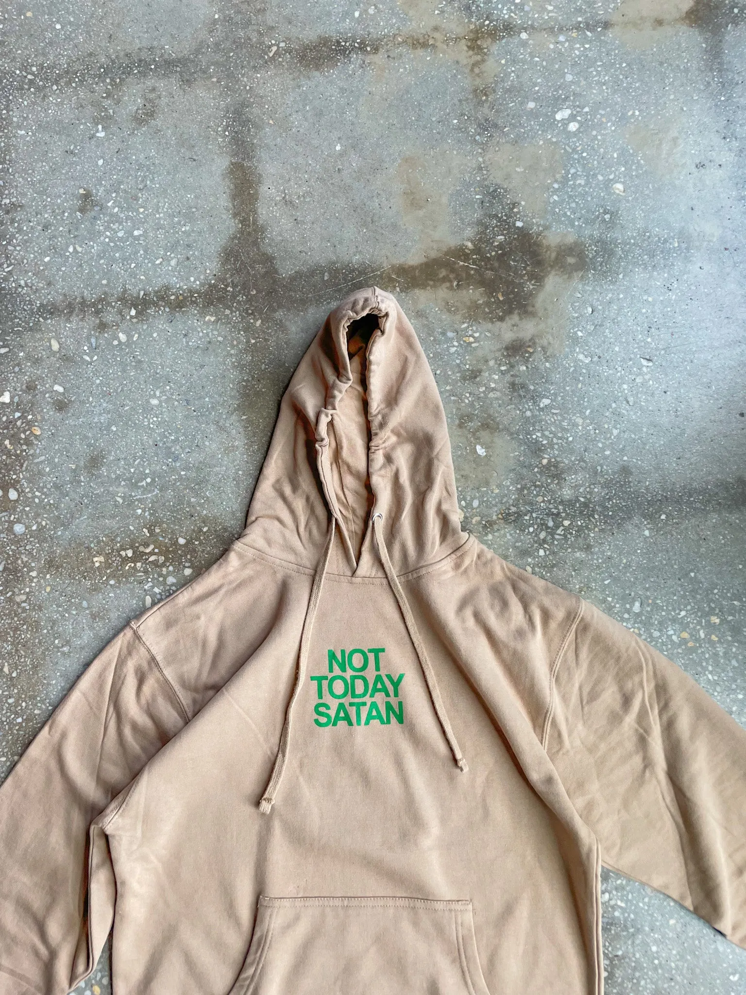 Not Today Satan Adult Box Hoodie