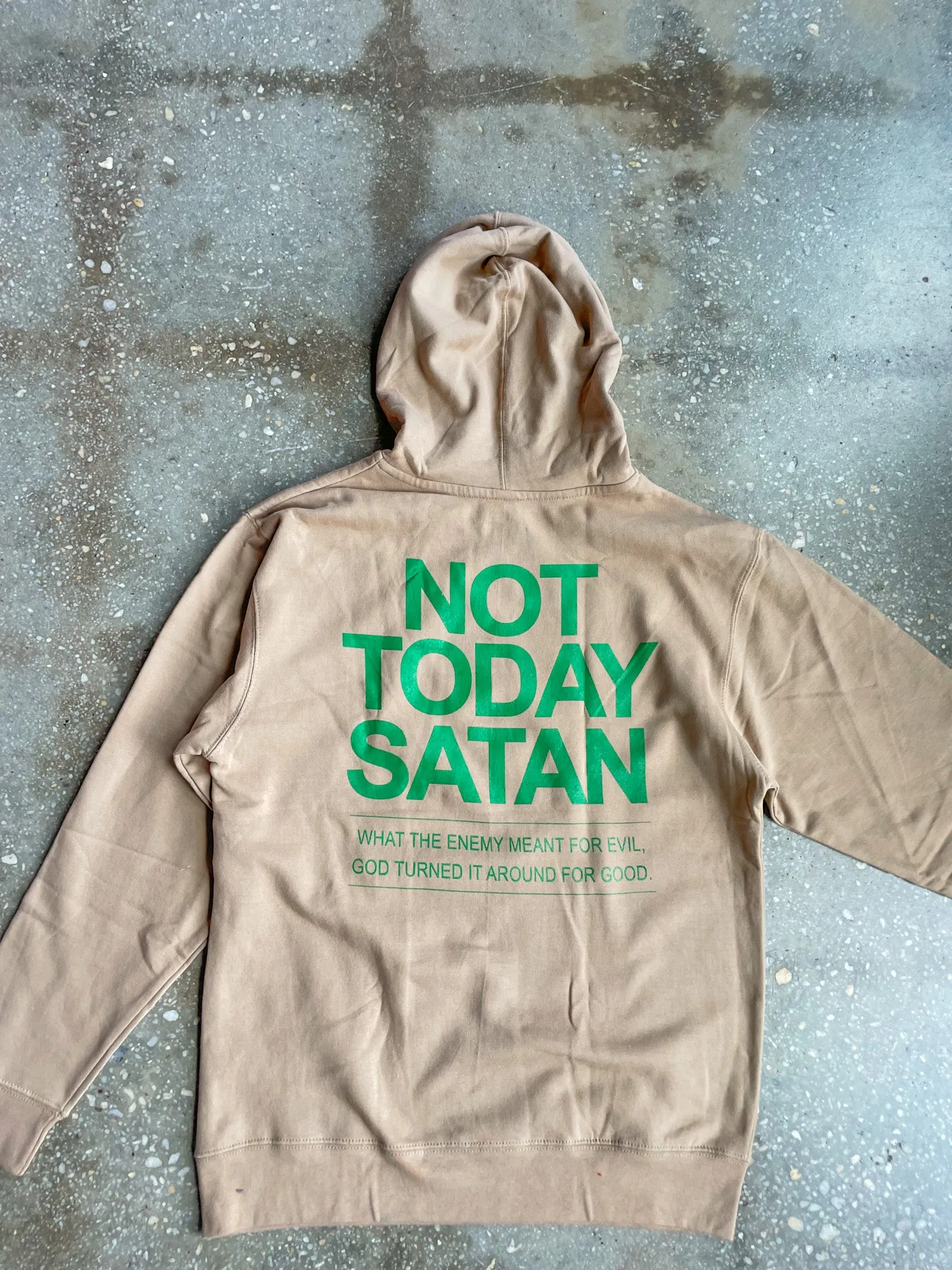 Not Today Satan Adult Box Hoodie