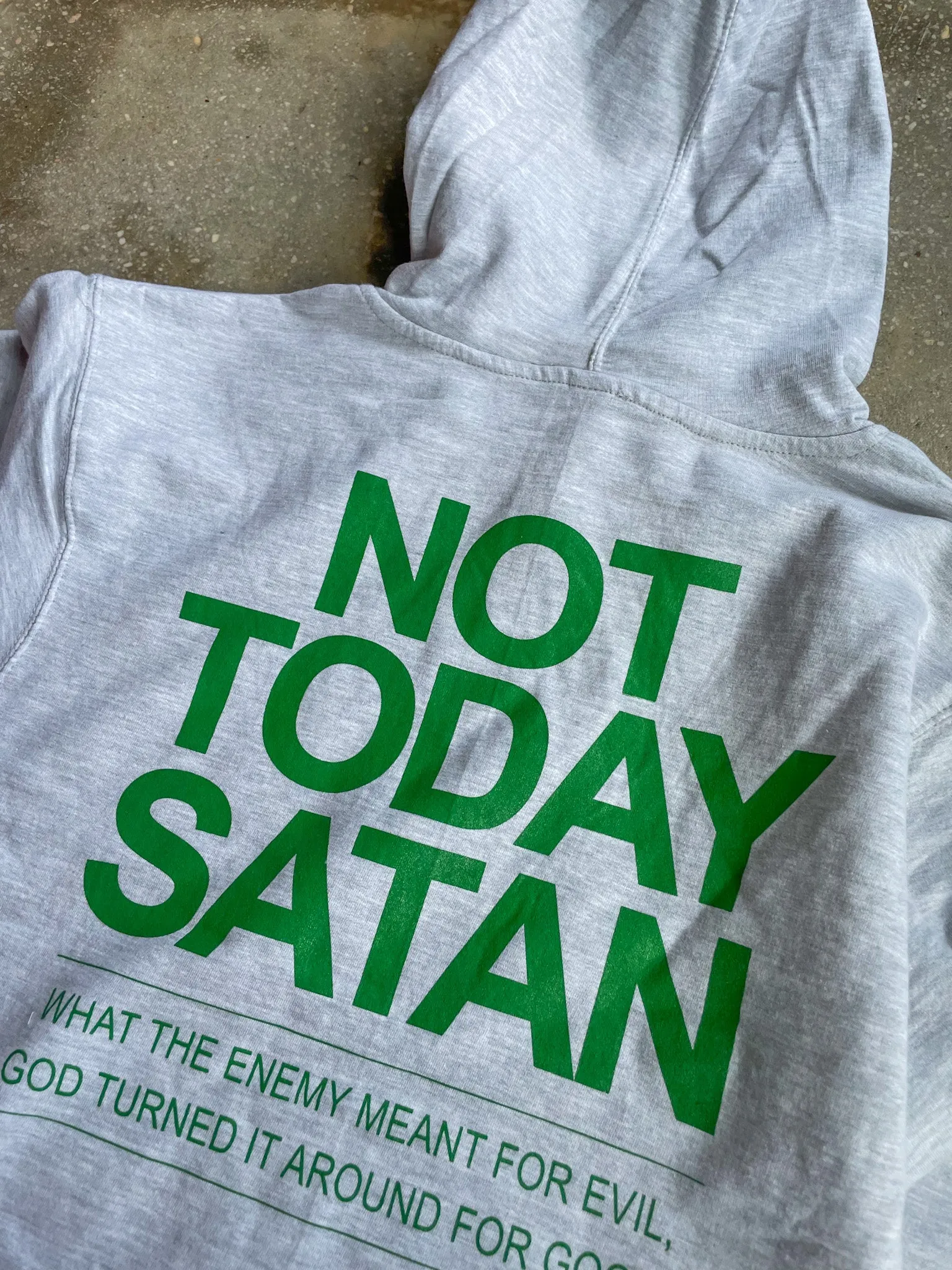 Not Today Satan Adult Box Hoodie